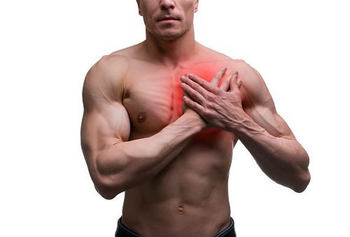 muscle tiré dans la poitrine